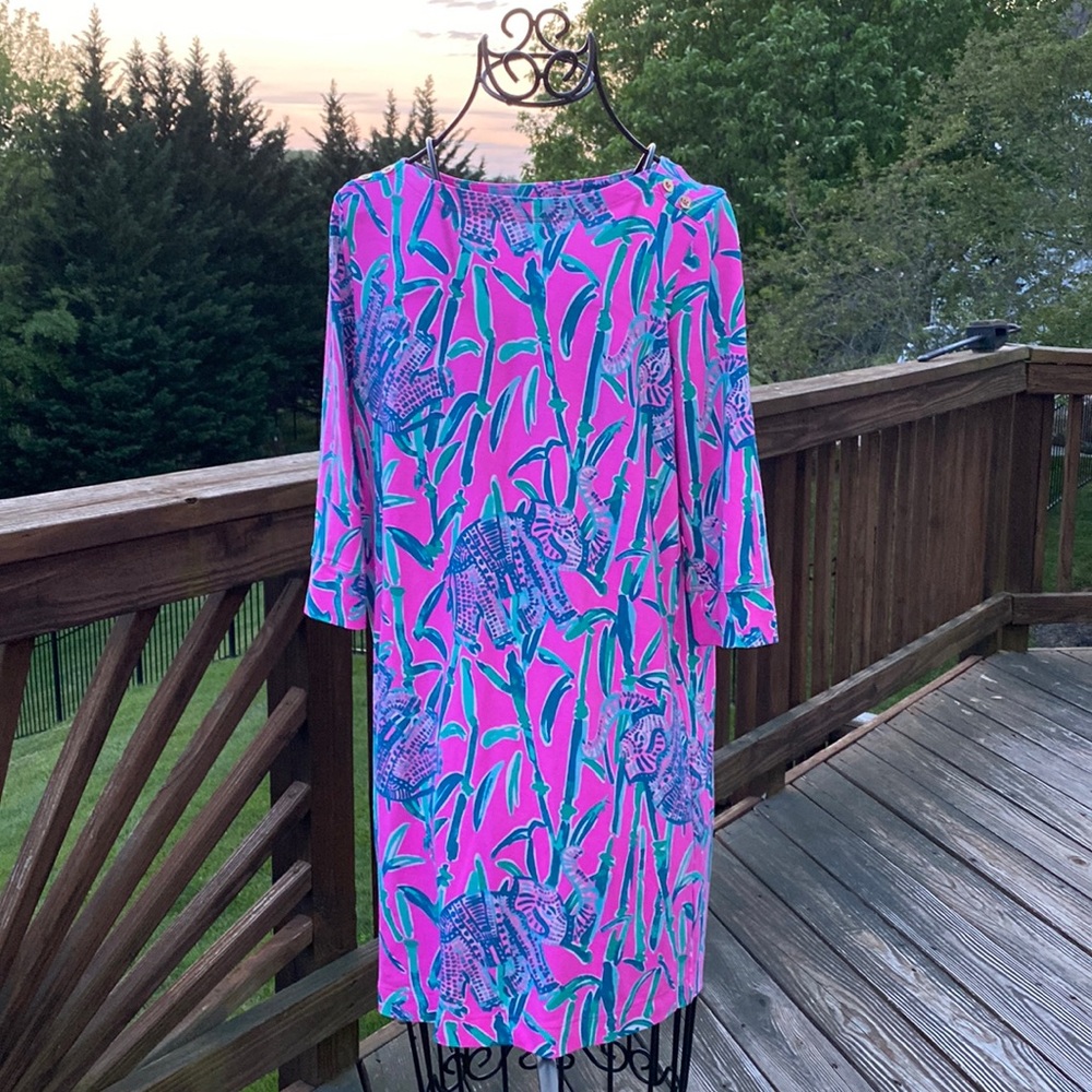 Lilly Pulitzer Girls XL Elephant Print Dress